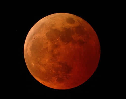 지구 그림자에 들어서 붉게 변한 달[NASA 제공. 재판매 및 DB 금지] photo@yna.co.kr