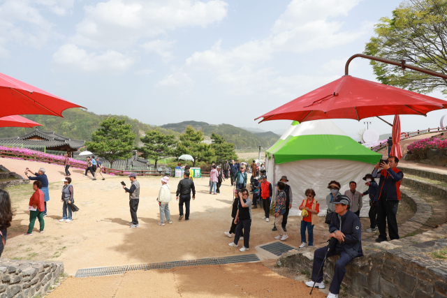 제5회 산청 생초국제조각공원 꽃잔디 축제.